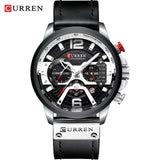 CURREN Casual Sport Watches for Men Blue Top Brand Luxury 8329 Leather Wrist Watch Man Clock Fashion Chronograph Wristwatch