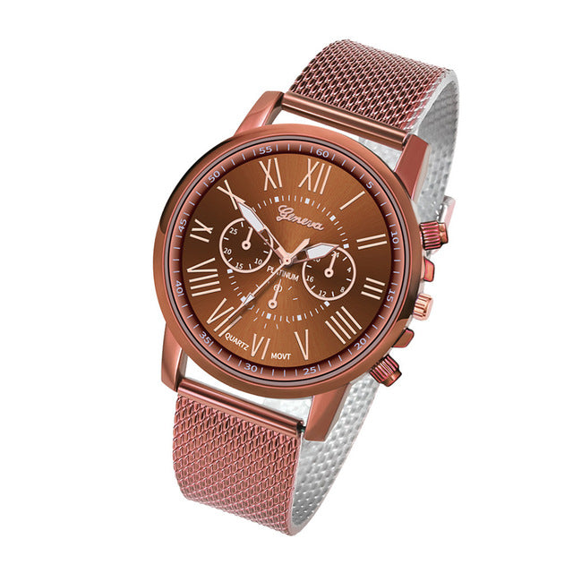 Relogio Feminino 2019 Famous Brand Luxury Watches Women Stainless Steel Band Analog Quartz Round Wrist Watch Female Clock Femme