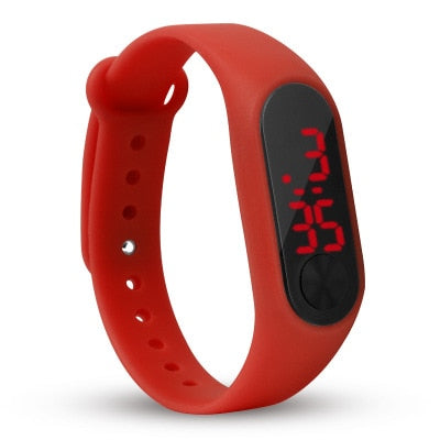 Four Colors Children's Digital Watch Led Sport Watch Casual Silicone For Kids Watches Wristwatch Bracelet