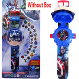 Wholesale Spiderman Children Watches Kids 3D Projection Cartoon Pattern Girls Watch Child boys Digital Wristwatches
