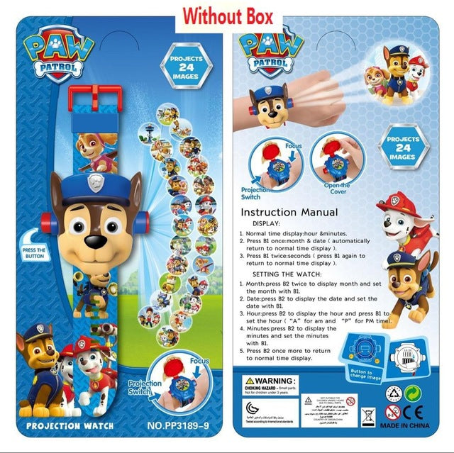 Wholesale Spiderman Children Watches Kids 3D Projection Cartoon Pattern Girls Watch Child boys Digital Wristwatches