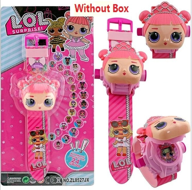 Wholesale Spiderman Children Watches Kids 3D Projection Cartoon Pattern Girls Watch Child boys Digital Wristwatches
