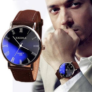 Fashion Luxury Men Faux Leather Band Watch reloj inteligente mujer Clock Quartz Analog Watches bracelet Clock montre homme XS