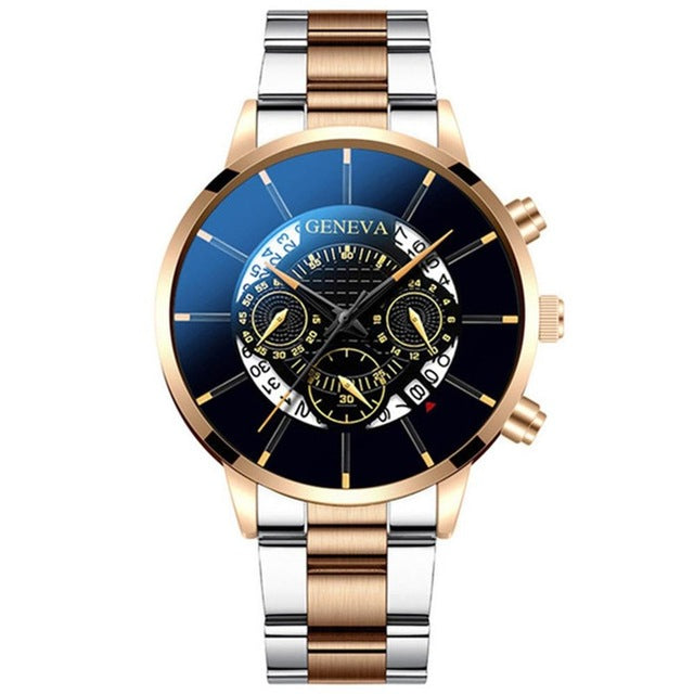 1pc 85g Men's Watch Fashion Cool Unique Digital Literal Multi Layer Dial Men Quartz Mesh Belt Watch man watch 2019 @3
