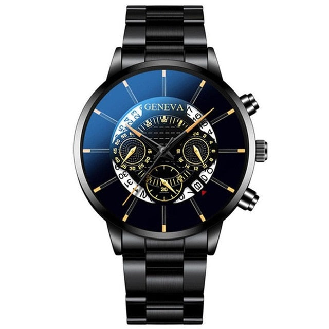 1pc 85g Men's Watch Fashion Cool Unique Digital Literal Multi Layer Dial Men Quartz Mesh Belt Watch man watch 2019 @3